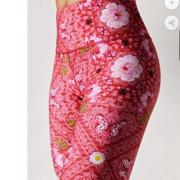 Terez Pink Bandana Super-high Duo Knit Legging Size XS NWOT - Picture 6 of 6